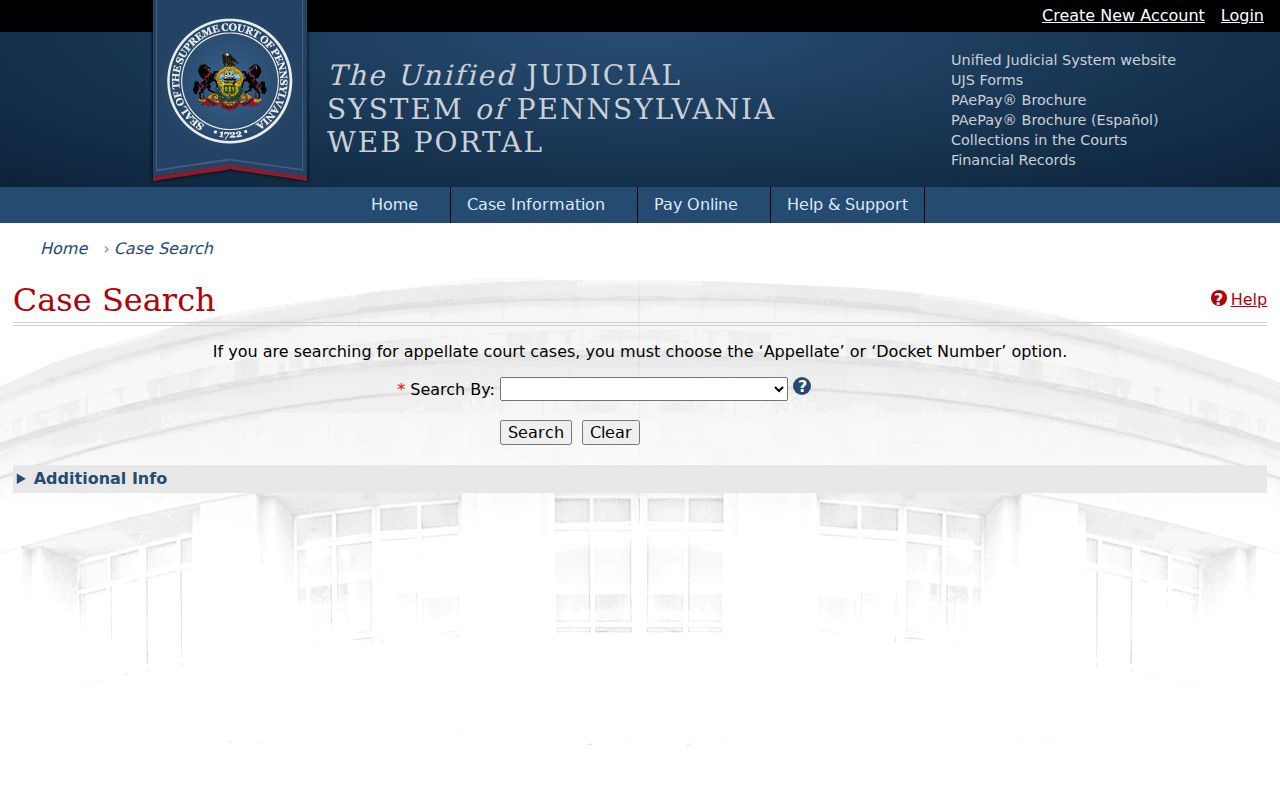 South Whitehall Township residents directory Pennsylvania UJS Case Search
