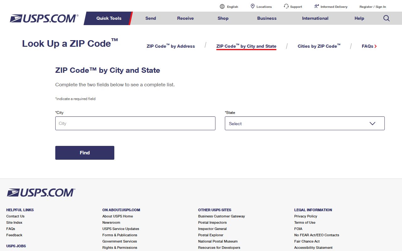 South Whitehall Township ZIP code directory using USPS ZIP Lookup